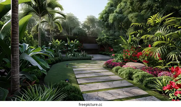 Serene Garden Path