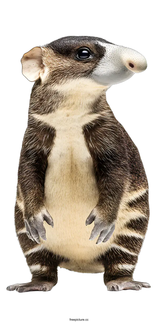 [Transparent Background PNG]Cute Animal With Unique Features Standing On White Background
