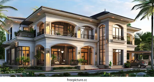 French-style villa