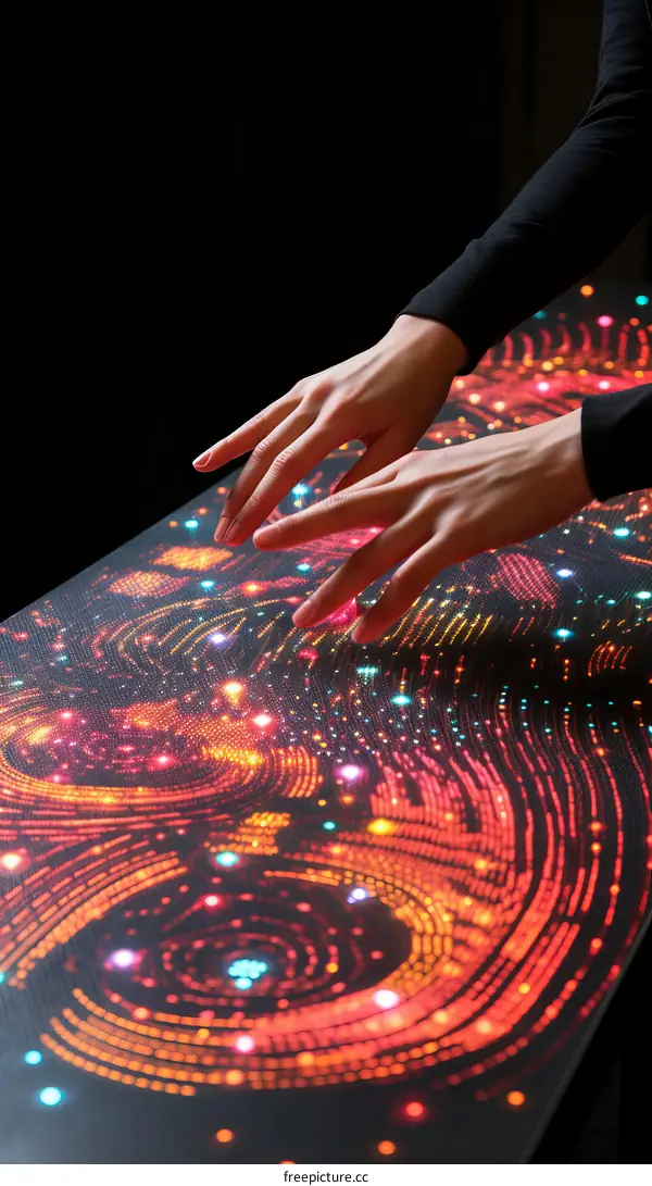 Interactive Tabletop with Particle Simulation