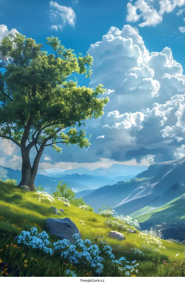 The Towering Tree in the Valley of Fantasy