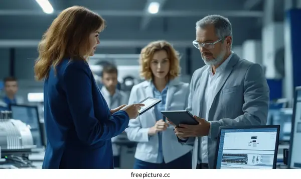 Teamwork in a Modern Manufacturing Facility