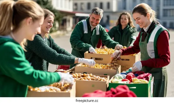 Community Food Donation and Volunteering