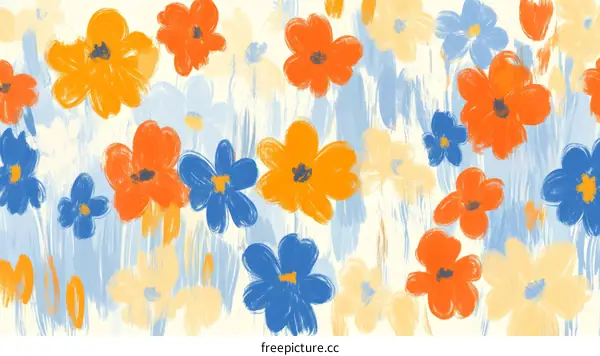 Colorful Floral Abstract Pattern