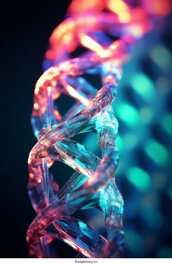 Double helix structure of DNA molecule