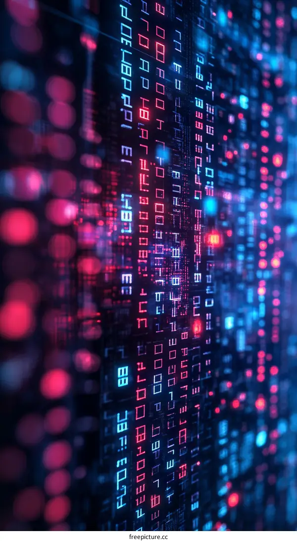 Abstract Digital Code Background