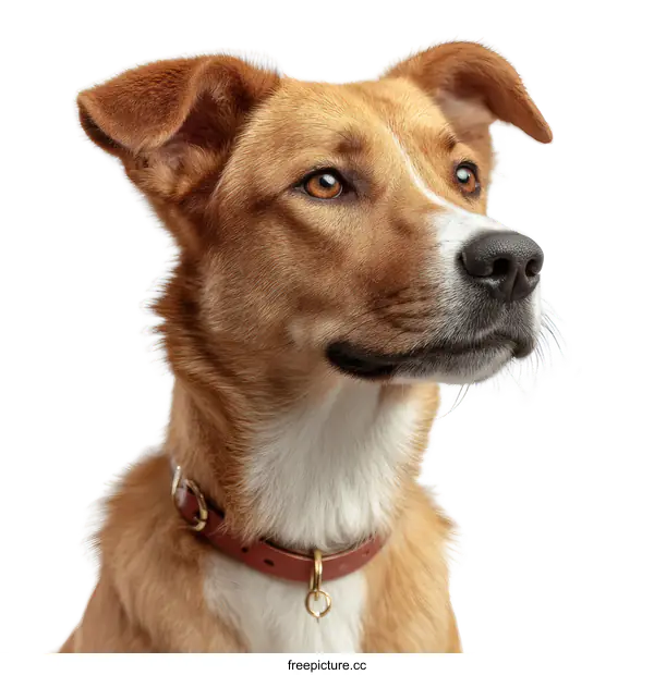 [Transparent Background PNG]Closeup Portrait of a Dog