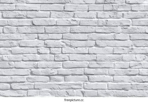 White Brick Wall Texture Background