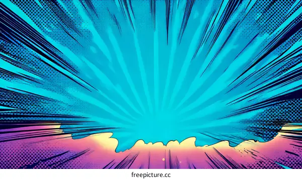 Dynamic Comic Book Style Background Illustration