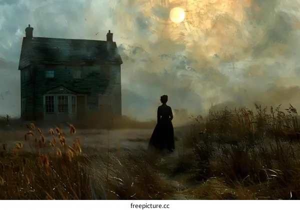 The woman in the field