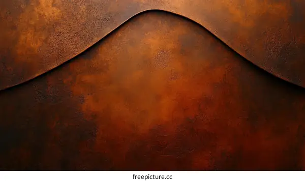 Rustic Copper Textured Surface Background