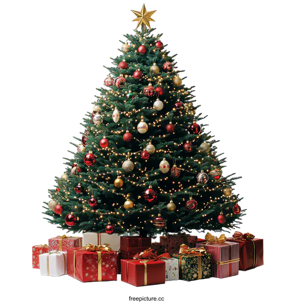 [Transparent Background PNG]Christmas Tree with Gifts