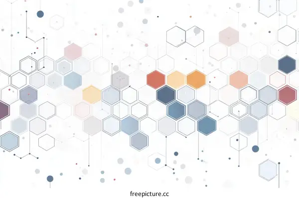 Abstract Geometric Hexagon Pattern Background Design