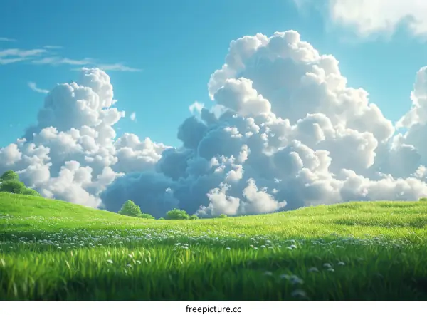 Mesmerizing White Clouds Adorning the Sky