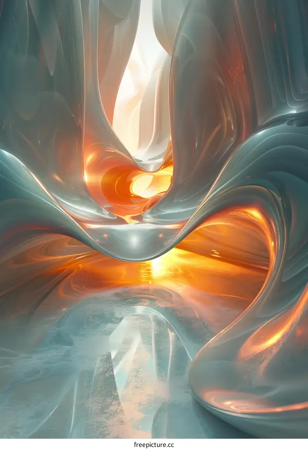 Abstract Futuristic Interior Design