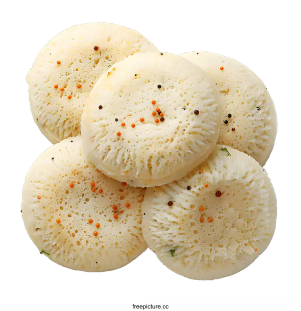 [Transparent Background PNG]Indian food idli