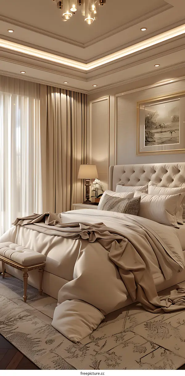 European-style bedroom