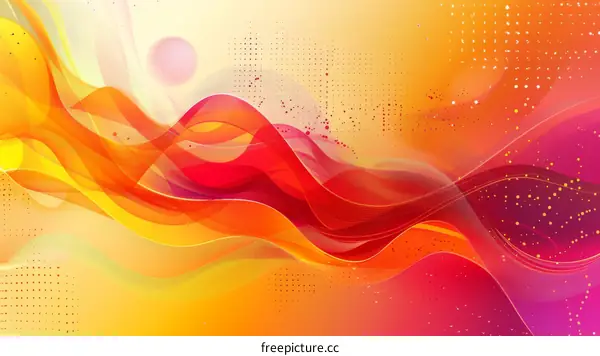 Abstract Colorful Flowing Waves Background Design