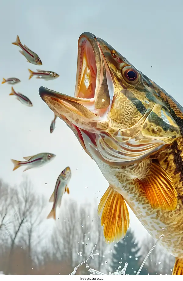 Largemouth Bass Feeding Frenzy