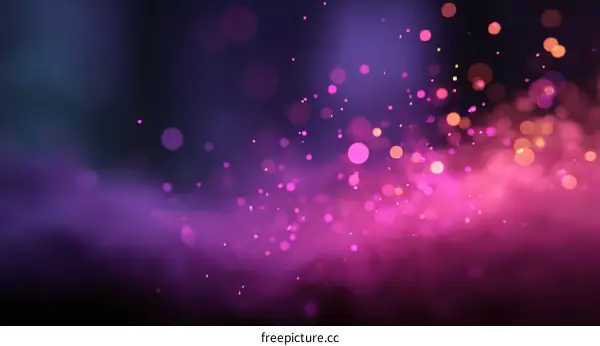 Abstract Background with Bokeh Particles