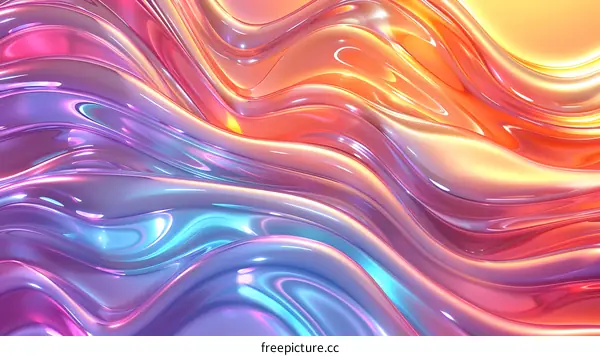Abstract Colorful Wavy Background