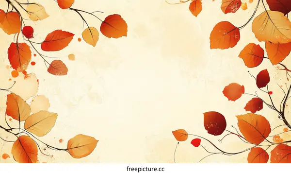 Autumn Leaves Background Illustration