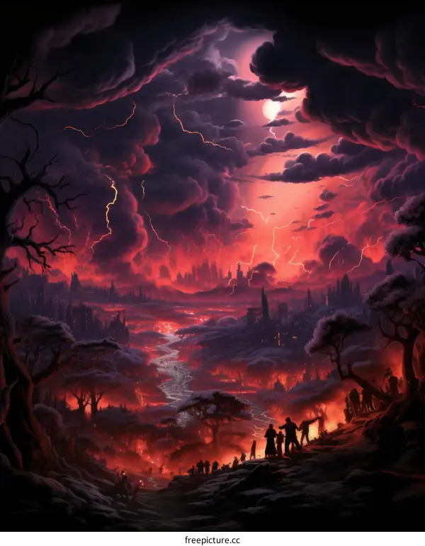 Post-Apocalyptic Journey: Survivors in a Ruined City