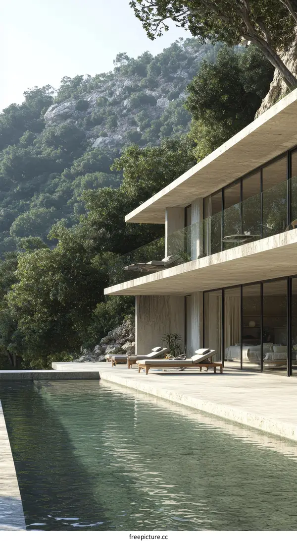 Modern Villa with Mountain View and Swimming Pool