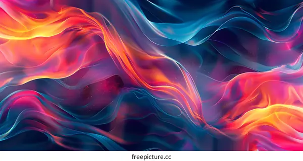 Wavy Multicolor Gradient Backdrop
