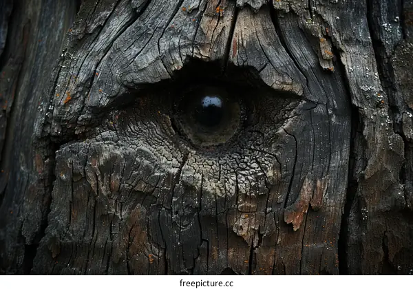 An Eye in a Tree Trunk