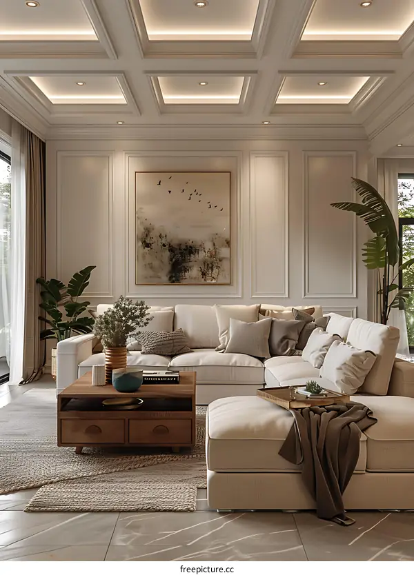 Modern minimalist living room