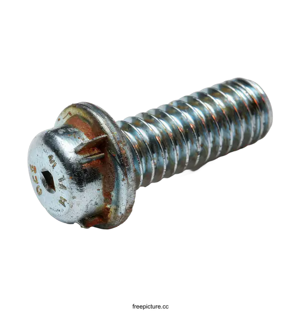 [Transparent Background PNG]rusty bolt isolated on transparent background