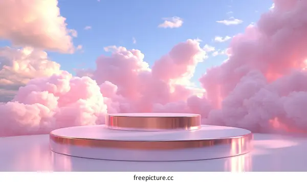 Pink Cloud Aesthetic Display Platform