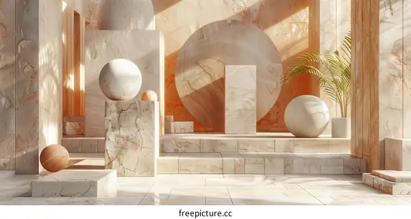 Simple geometric marble texture background