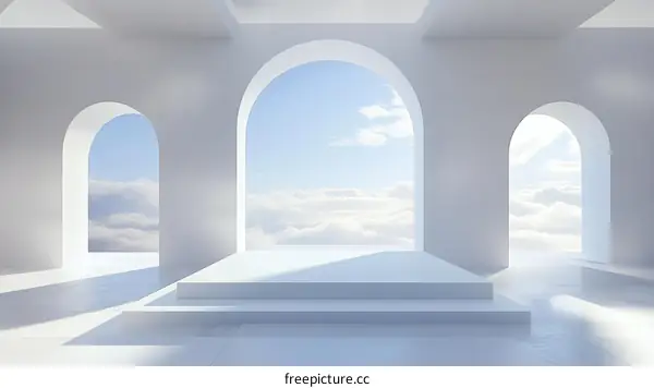 Minimalist Architectural Interior Design Illustration