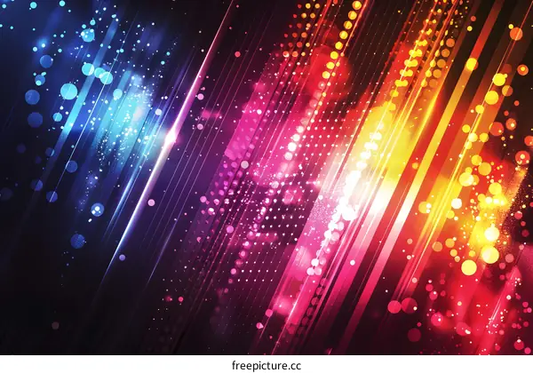 Colorful Abstract Background with Light Streaks