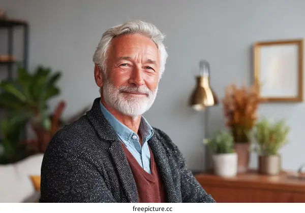 Portrait of a Smiling Senior Man