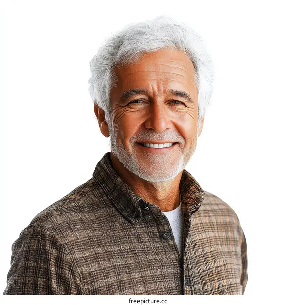 Portrait of a Smiling Senior Caucasian Man