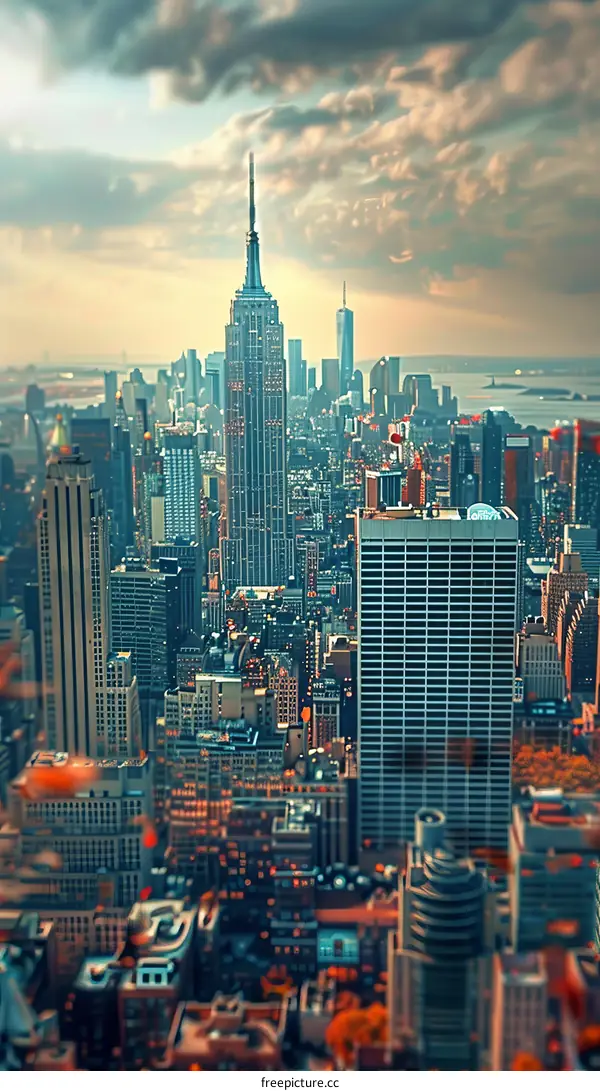 New York City Skyline at Sunset