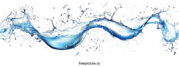 [Transparent Background PNG]Water Splash Abstract Artistic Design