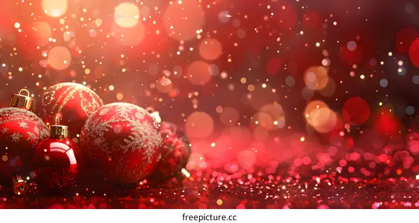 Red Christmas decorations