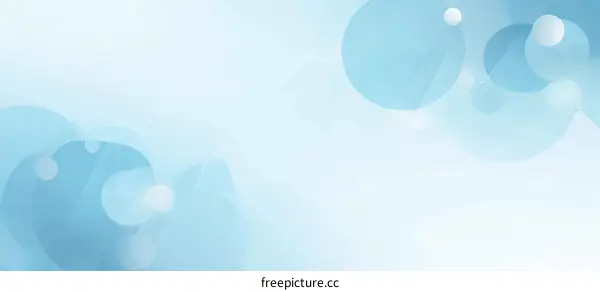 Abstract Light Blue Background with Soft Shapes
