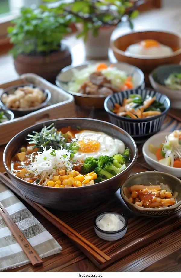 A delicious Japanese style curry with rice and vegetables