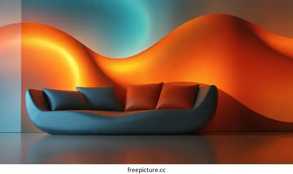 Modern Colorful Living Room Interior Design