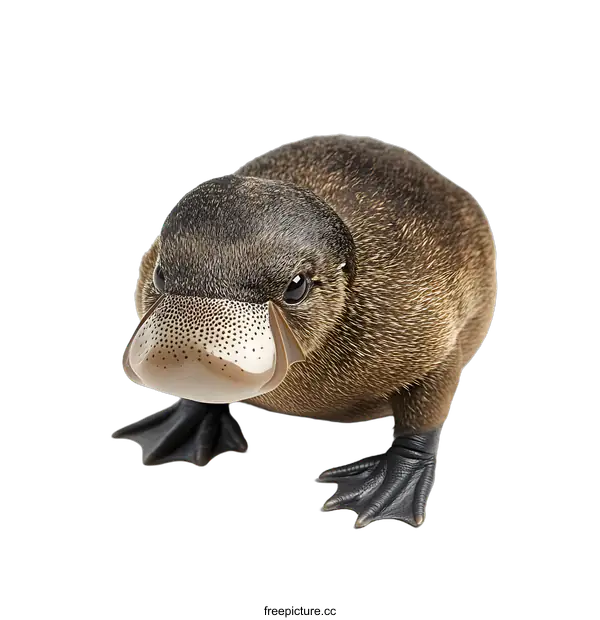 [Transparent Background PNG]Platypus Baby Close Up Portrait