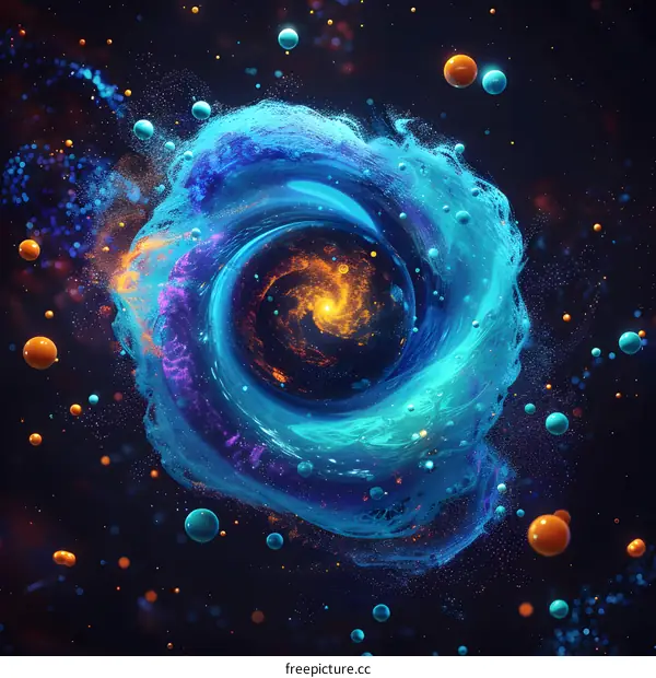 Abstract Swirling Galaxy