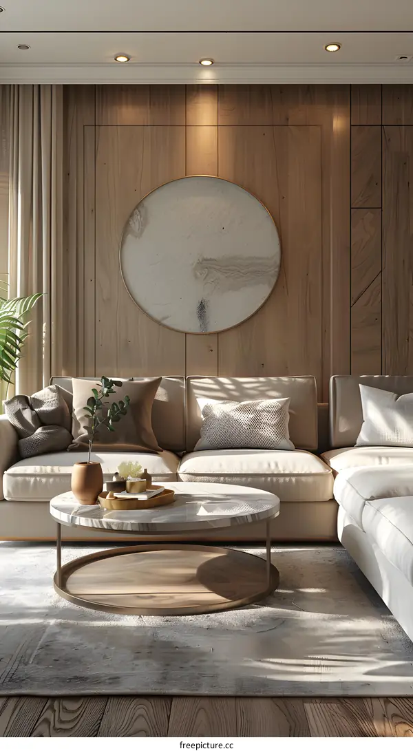 Modern minimalist living room