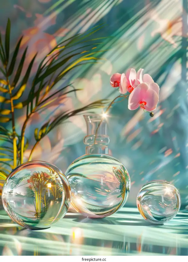 Stylish Floral Still Life Illustration