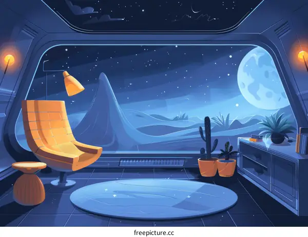 Desert Planet Moonrise