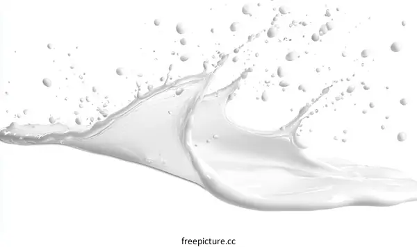 Milk Splash Abstract Art